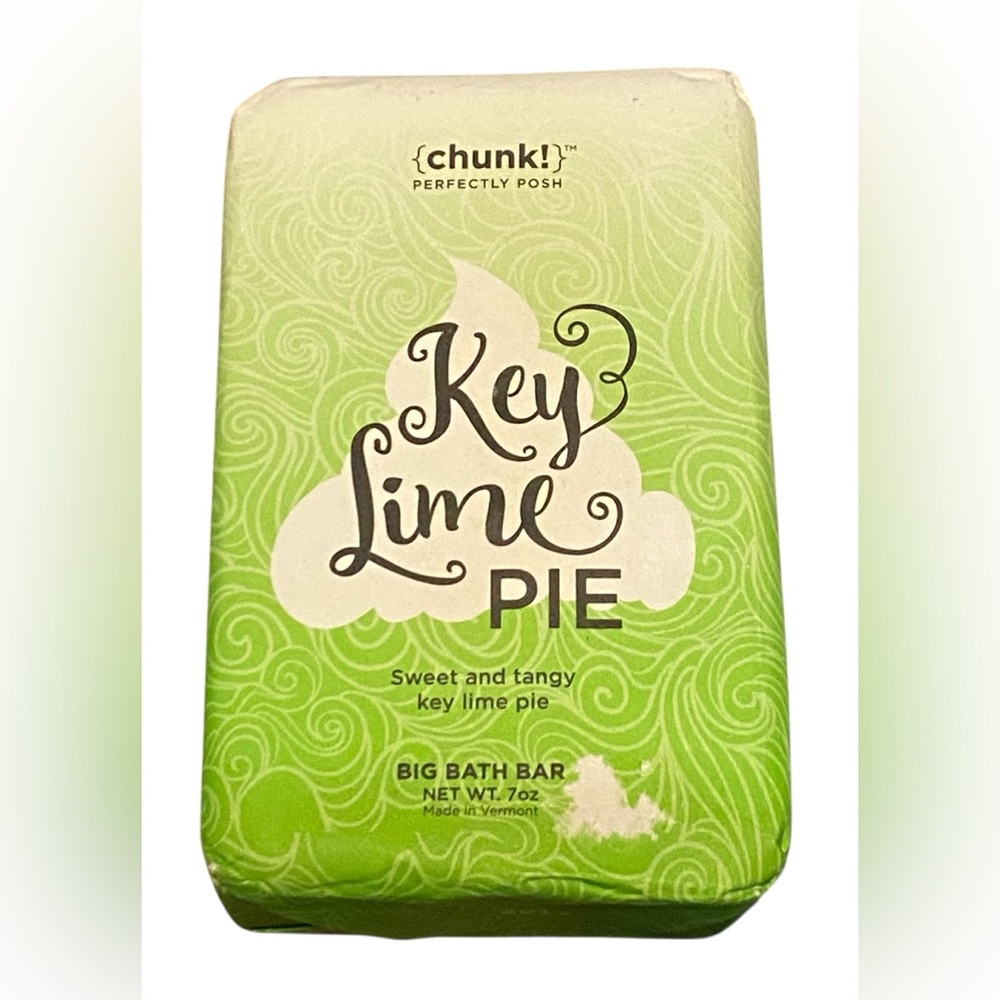 Perfectly Posh Chunk Big Bath Bar Key Lime Pie 7 oz Sealed